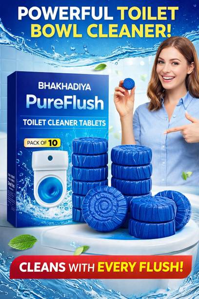 BHAKHADIYA PureFlush Active Plus Blue Ocean Crystal Toilet Cleaner