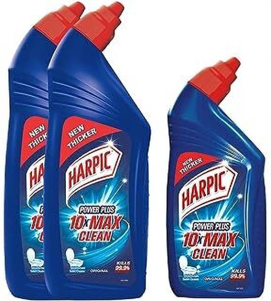 Harpic Toilet Cleaner 1 Ltr x 2 With 500ml Free 1 Mint Liquid Toilet Cleaner