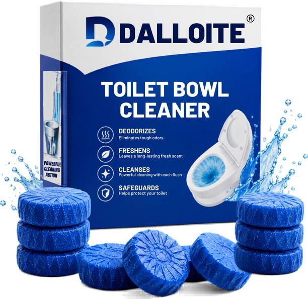 DALLOITE Toilet Bowl Cleaner Tablets | Powerful Toilet Cleaning & Freshener Lemon Block Toilet Cleaner