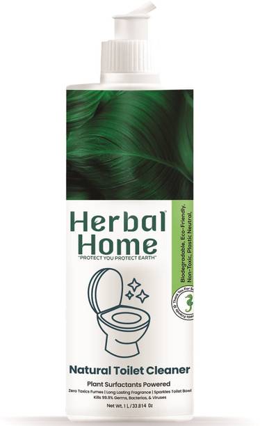 Herbal Home Disinfectant Toilet Bowl Cleaner Kills 99.9% Germs | Skin Safe, Baby Safe Mint Liquid Toilet Cleaner