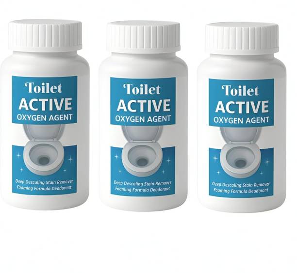 BM brother Toilet Active Oxygen Agent Powder, Deep Descaling Stain Remover 3 PCS Powder Toilet Cleaner