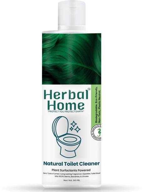 Herbal Home Disinfectant Toilet Bowl Cleaner Kills 99.9% Germs | Skin Safe, Baby Safe Mint Liquid Toilet Cleaner