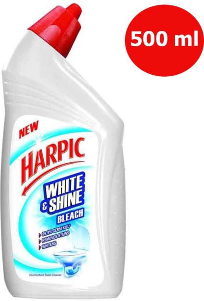 Harpic BLEACH WHITE AND SHINE 500 ML Liquid Toilet Cleaner