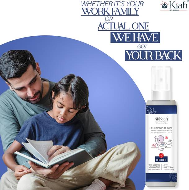 kiah hygiene Toilet seat disinfectant spray cum sanitiser/ Liquid Toilet Cleaner