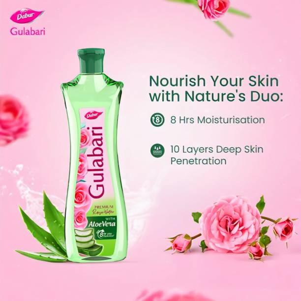 Dabur Gulabari Soft Skin Aloe Vera Rose Water 392ml Men & Women