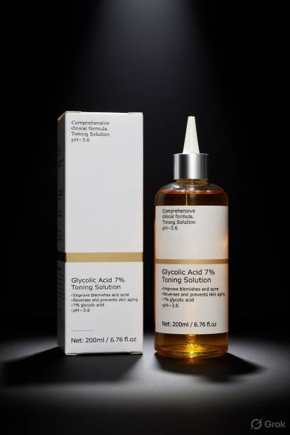 TOOVUS Glycolic Acid Toner for Deep Cleansing and Bright Skin Appearance Men & Women