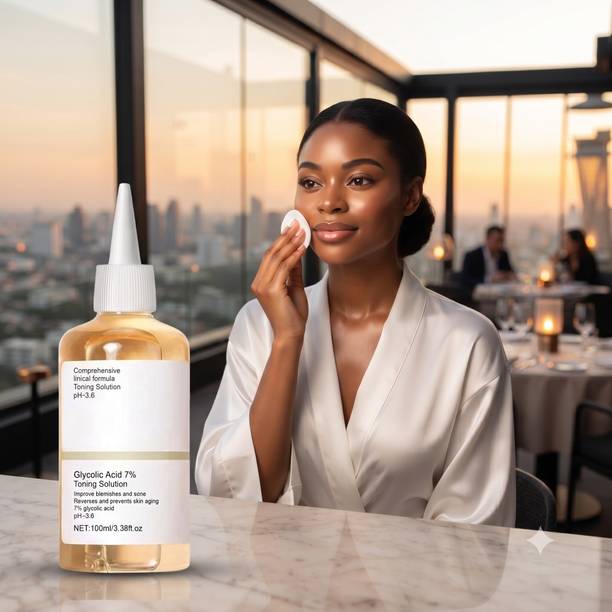 TOOVUS Glycolic Acid 7% Facial Toner for Pores & Blemishes Men & Women