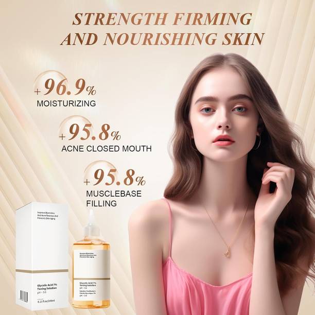 LootZoo Glycolic Acid Serum 7% Toning Solution for Radiant Glow Men & Women