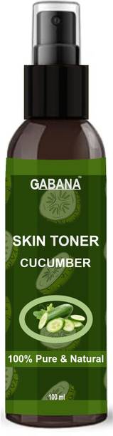 GABANA Cucumber Toner, Tones up, Refreshes, Hydrates for all skin Types (100ml) Pack 1 Men & Women