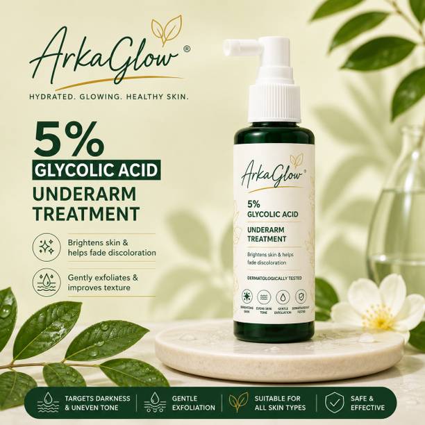 आर्काग्लो 5% Glycolic Acid Underarm Brightening Spray Treatment Exfoliating & Brightening