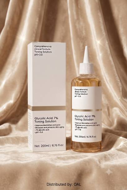 TOOVUS Daily Use Glycolic Acid 7% Toner for Smooth, Fresh and Glowing Skin Men & Women