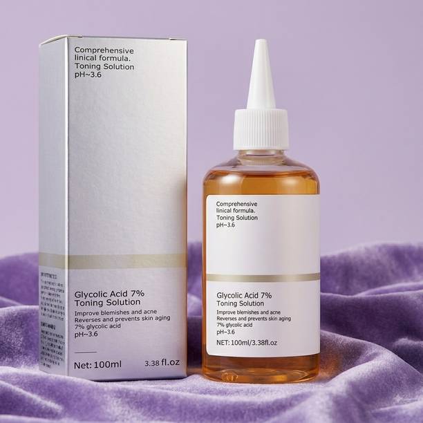 TOOVUS Glycolic Acid 7% Face Toner for Blemishes, Pores & Skin Brightening Men & Women