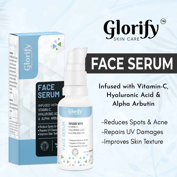 Glorify Face Serum With Vitamin-C to Reduce Spots and Acne ? 30 ML Men & Women
