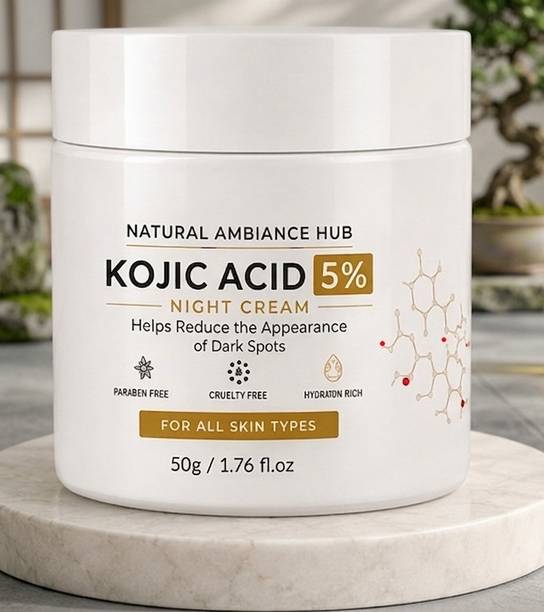 Natural ambience hub NaturaLuxe Kojic Acid 5% Pigment Fade Night Cream Men & Women