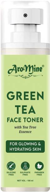 AroMine Green Tea Alcohol-Free Toner For Oily, Acne-Prone Skin | Clears & Tightens Pores Men & Women