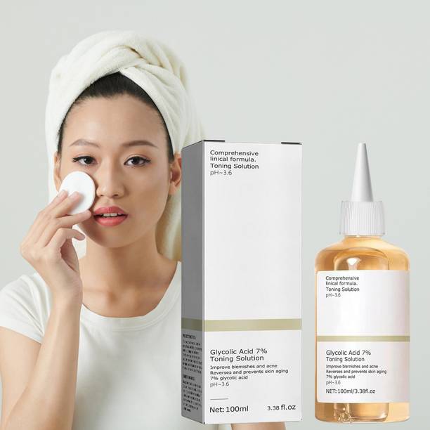 TOOVUS Skin Polish Toner with 7% Glycolic Acid for Radiance Men & Women