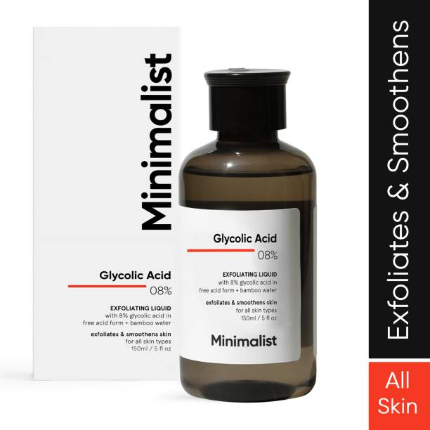 Minimalist 8% Glycolic Acid Toner For Glowing Skin | For Body, Face, & Scalp Men & Women