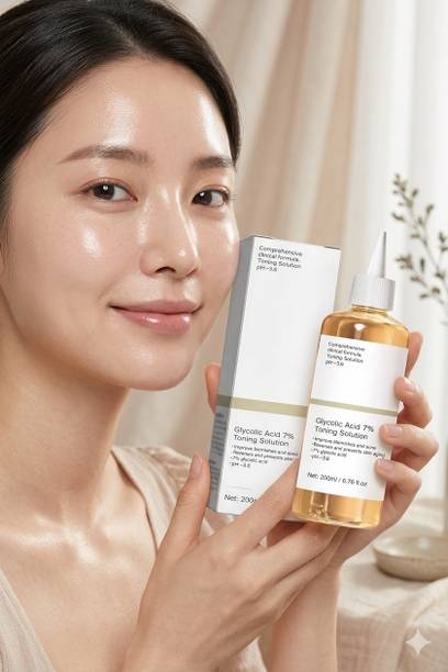 TOOVUS Professional Strength Glycolic Acid Toner for Face Brightening Care Men & Women