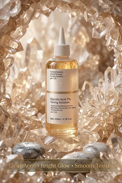 TOOVUS Exfoliating Glycolic Acid Face Toner for Acne Marks and Dull Skin Men & Women