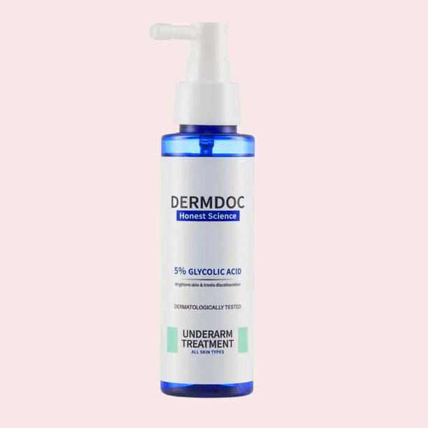 DermDoc Glycolic Acid Underarm Brightening Spray Treatment Skin Clarity. Men & Women