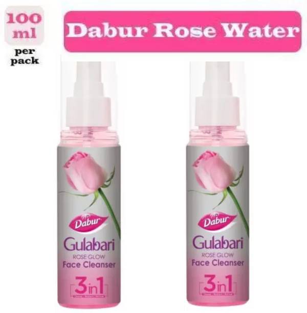 Dabur GULABARI ROSE WATER SPRAY 100ML EACH (200 ml) Men & Women