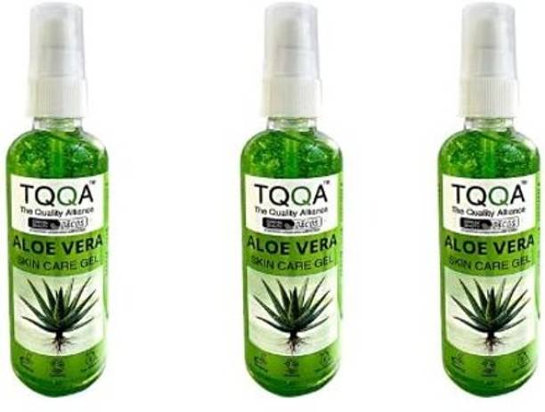 TQQA The Quality Alliance Aloe Vera Skin Care Gel 100g (Pack of 3) Men & Women