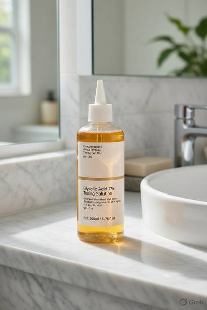 TOOVUS Glycolic Acid 7% Toner for Smooth Glowing and Healthy Looking Skin Men & Women