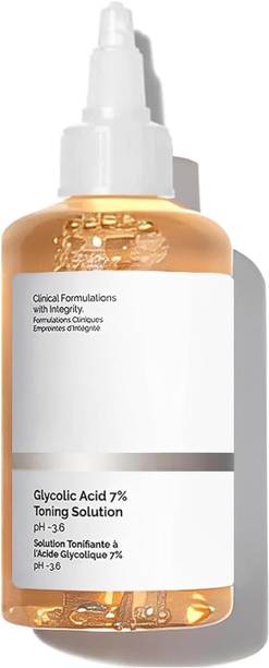 LootZoo Glycolic Acid 7% Toner for Clear, Glowing Skin Men & Women