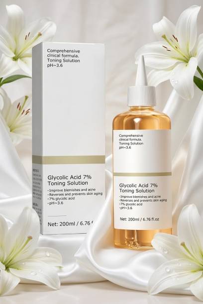 TOOVUS Glycolic Acid Face Toner for Pore Minimizing and Texture Refinement 200ml Men & Women