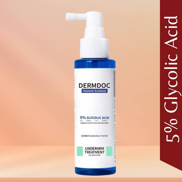 DermDoc 5% Glycolic Acid Face Toner | Gentle AHA for Brighter Skin | 100 ml Women