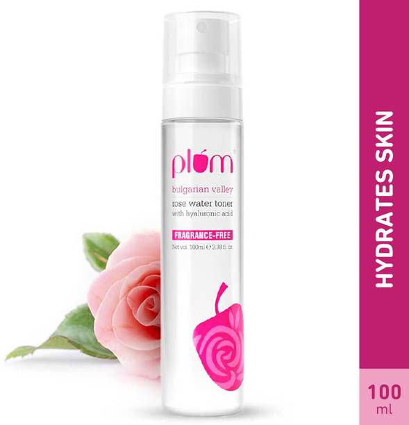 Plum Bulgarian Valley Rose Water & Hyaluronic Acid Hydrating Toner | Alcohol Free Men & Women
