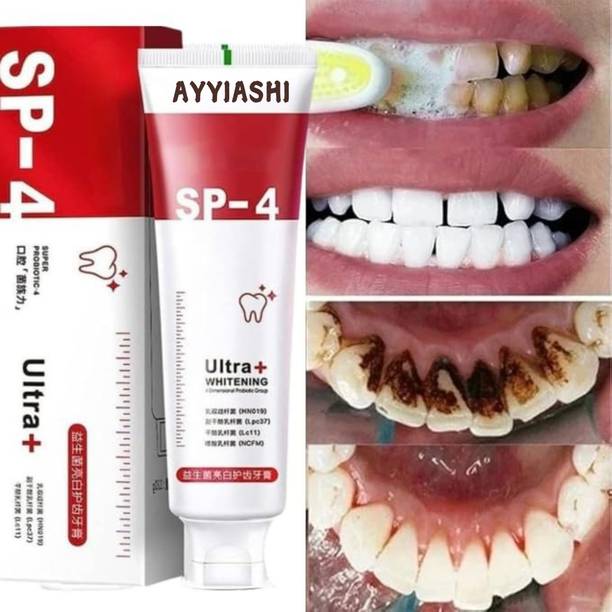 AYYIASHI Sp 4 Ultra Toothpaste Combats Cavities, Whitens Teeth, And Promotes Oral Hygiene Men & Women