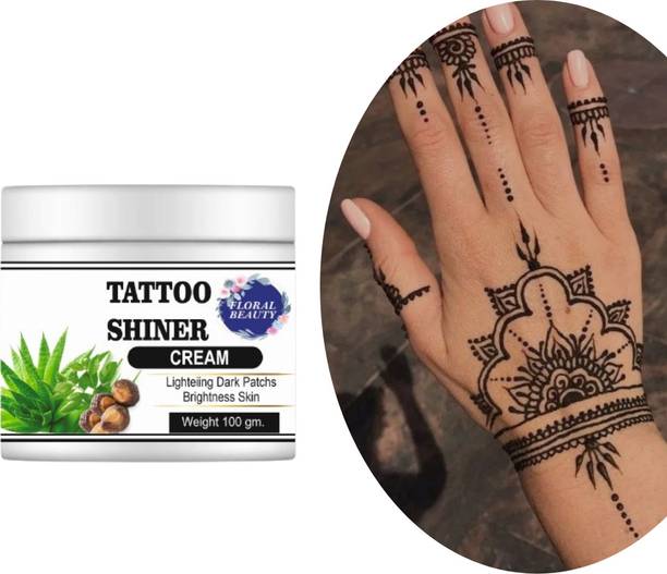 FLORAL BEAUTY Tattoo shining cream body lotion for perfect glow Men & Women