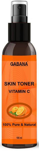 GABANA Vitamin C Toner, Tones up, Refreshes, Hydrates for all skin Types (100ml) Pack 1 Men & Women