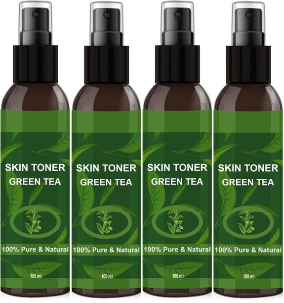 house of common Green Tea Hydrating And Pore Clarifying Face Toner (100ml) Pack of 4 Men & Women