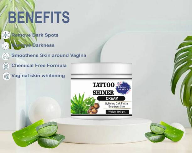 FLORAL BEAUTY Tattoo shining cream body lotion for perfect glow 12 Men & Women