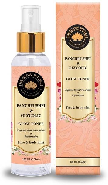 The Glow Rituals PANCHPUSHPI & GLYCOLIC TONER 100 ML FOR OPEN PORES, PIGMENTATION Men & Women