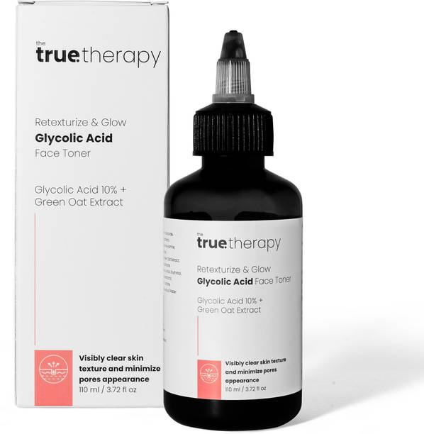 The True Therapy Glycolic Acid, Retexturize and Glow Toner for Men & Women (110 ml) Men & Women