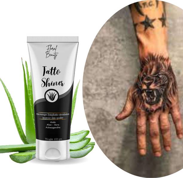 FLORAL BEAUTY Tattoo shining cream body lotion for perfect glow Women