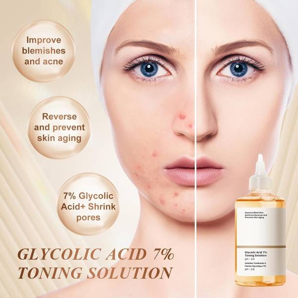 LootZoo Glycolic Acid 7% Skin Toning for Fresh Glow Men & Women