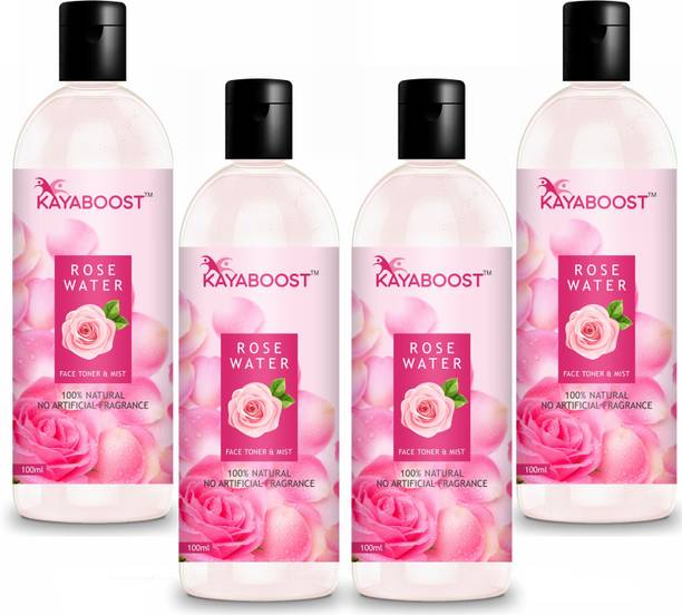 KAYABOOST Rose Water Toner Hydrates Skin, For Men & Women Face Wash