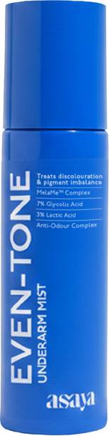 asaya Even Tone Underarm Mist Spray with Glycolic Acid for dark underarms, Men & Women Men & Women