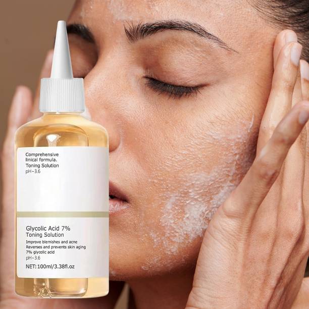 TOOVUS Deep Exfoliating Skin Toner with 7% Glycolic Acid Men & Women