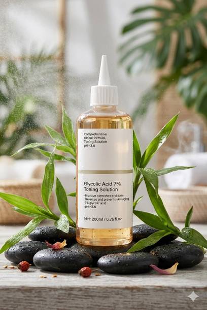 TOOVUS Glycolic Acid Toner for Fine Lines, Acne Scars and Open Pores Men & Women