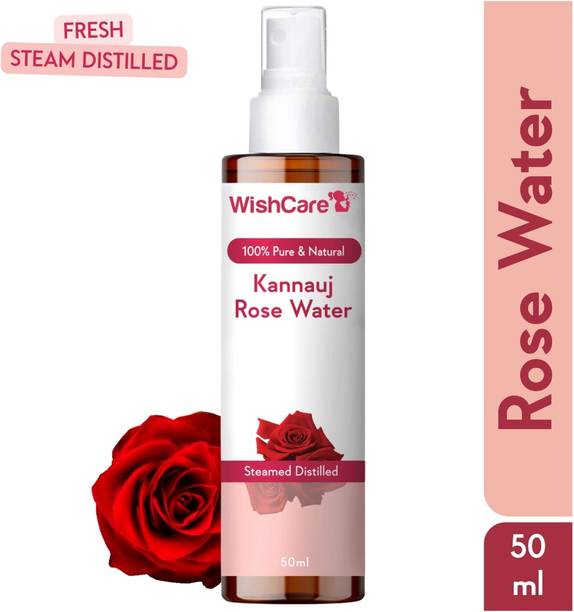 WishCare Pure & Natural Kannauj Rose Water For Skin Face & Hair - Rose Water Spray Toner Men & Women