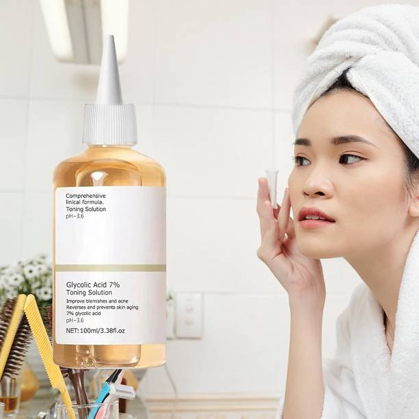 TOOVUS Glycolic Acid 7% Toner for Acne Scars and Glow Men & Women