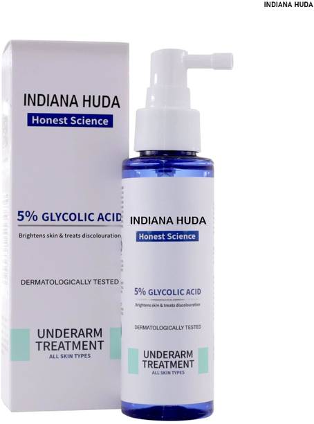 INDIANA HUDA Dremoc 5% Glycolic Acid Underarm Spray 100ml | Pigment Control Men & Women