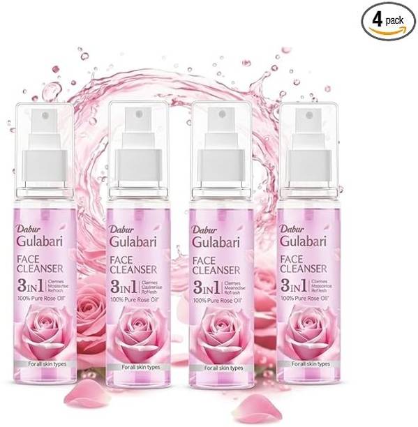 Dabur Gulabari Rose Water for glowing skin Men & Women (100 ml) Pack of 4 Men & Women