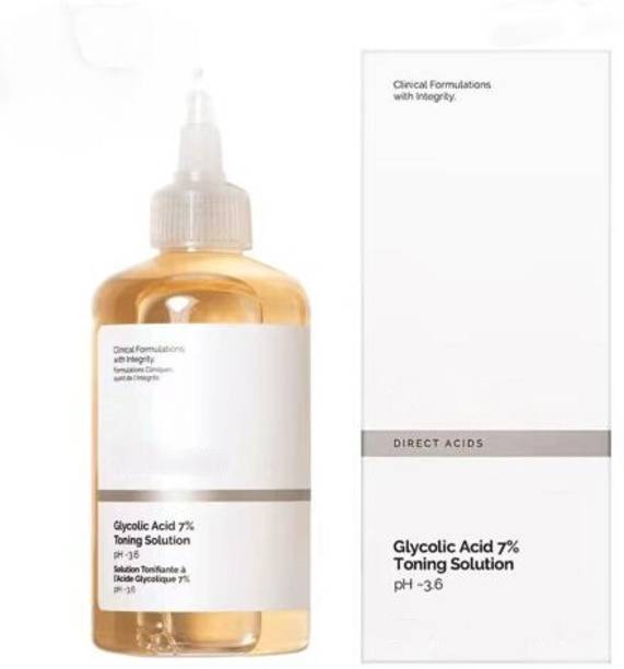 LootZoo Glycolic Acid 7% Toner for Skin Rejuvenation & Hydration Men & Women