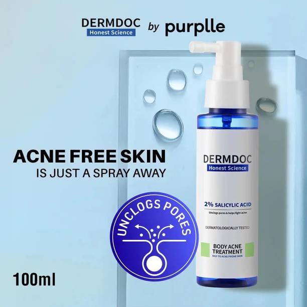 DermDoc 5% Glycolic Acid Underarm Brightening Treatment Spray Toner For Face & Body|For Men & Women